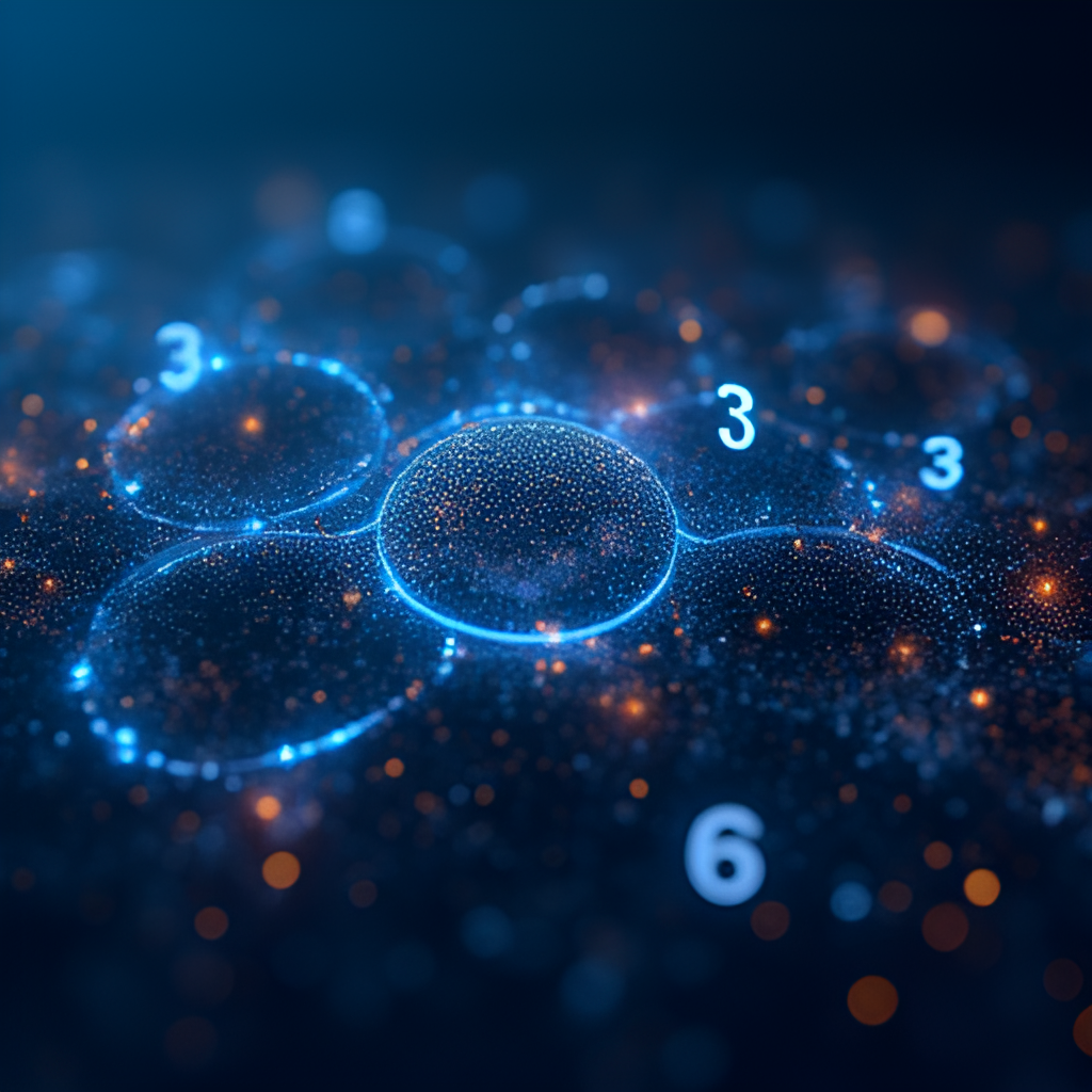An abstract representation of numbers and data points flowing and connecting, illustrating the concept of historical data analysis and trends in lottery numbers, rendered in a digital art style with a focus on connectivity.