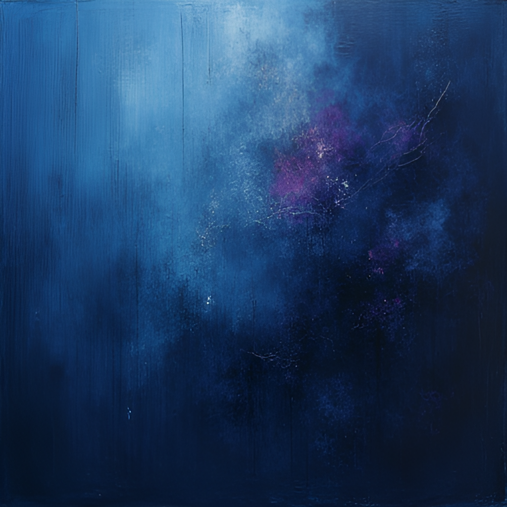 An abstract image representing the emotional depth of Eve Ai's lyrics, perhaps using dark blues, purples, and subtle textures conveying introspection and soulfulness.
