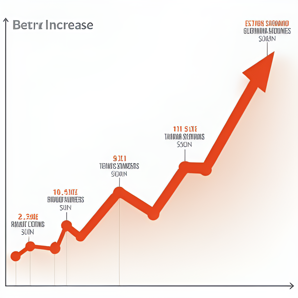 A graph or chart illustrating an upward trend in Taiwanese military salaries or recruitment numbers over time, visually representing the impact of the salary increase.